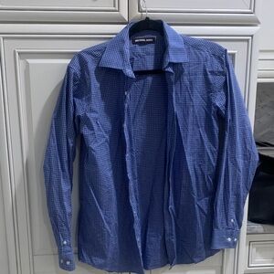 Michael Kors Blue Checkered Shirt